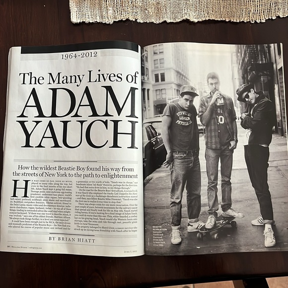 2012 June ROLLING STONE Magazine ADAM YAUCH Cover BEASTIE BOYS no address label - Picture 3 of 4